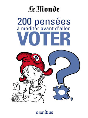 cover image of 200 pensées à méditer avant d'aller voter
